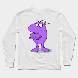 little purple angry man Long Sleeve T-Shirt